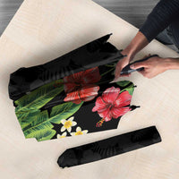 Hawaiian Hibiscus Plumeria Umbrella Tropical Leaves