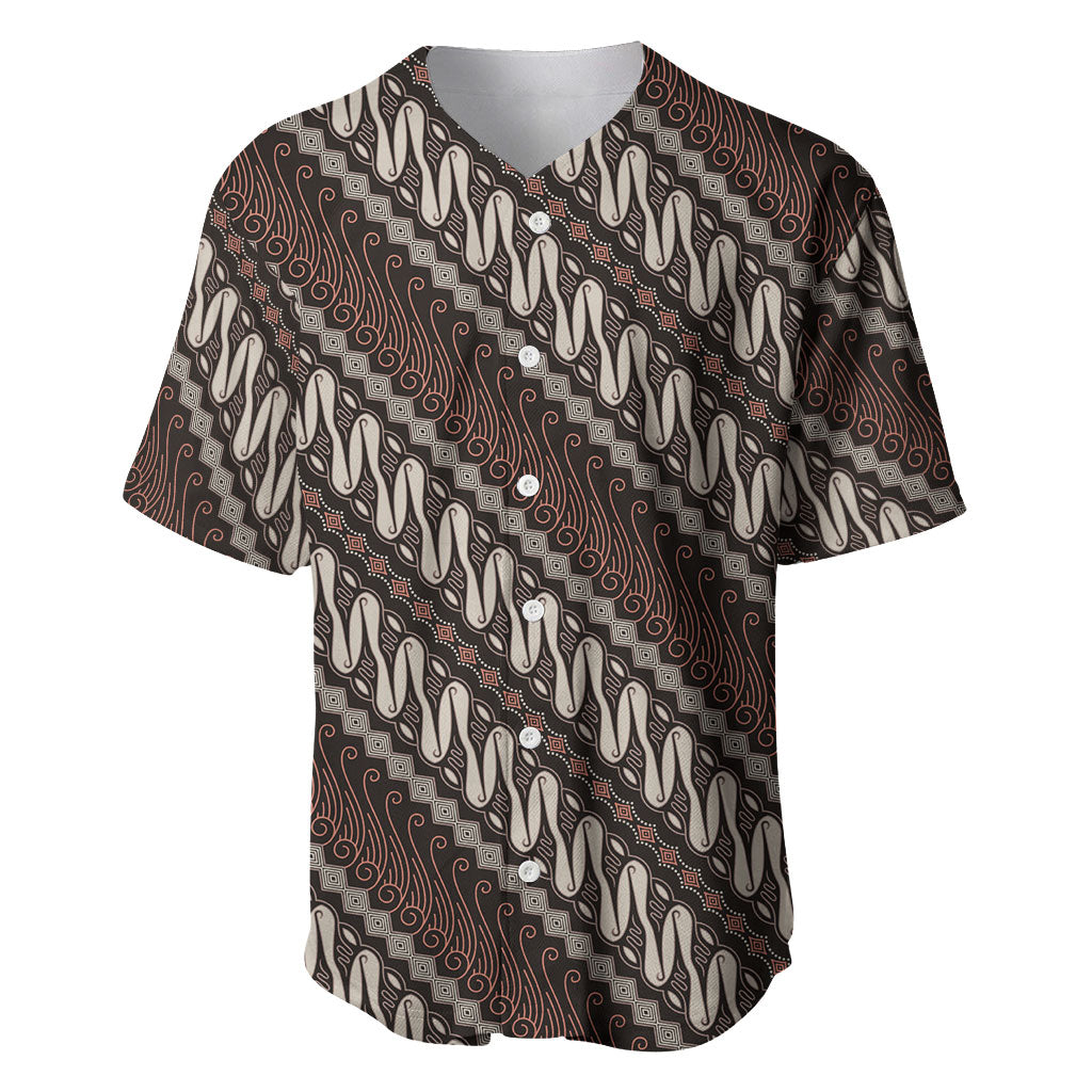 Yogyakarta Parang Batik Motifs Baseball Jersey Indonesian Traditional Pattern