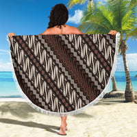 Yogyakarta Parang Batik Motifs Beach Blanket Indonesian Traditional Pattern