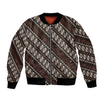Yogyakarta Parang Batik Motifs Bomber Jacket Indonesian Traditional Pattern