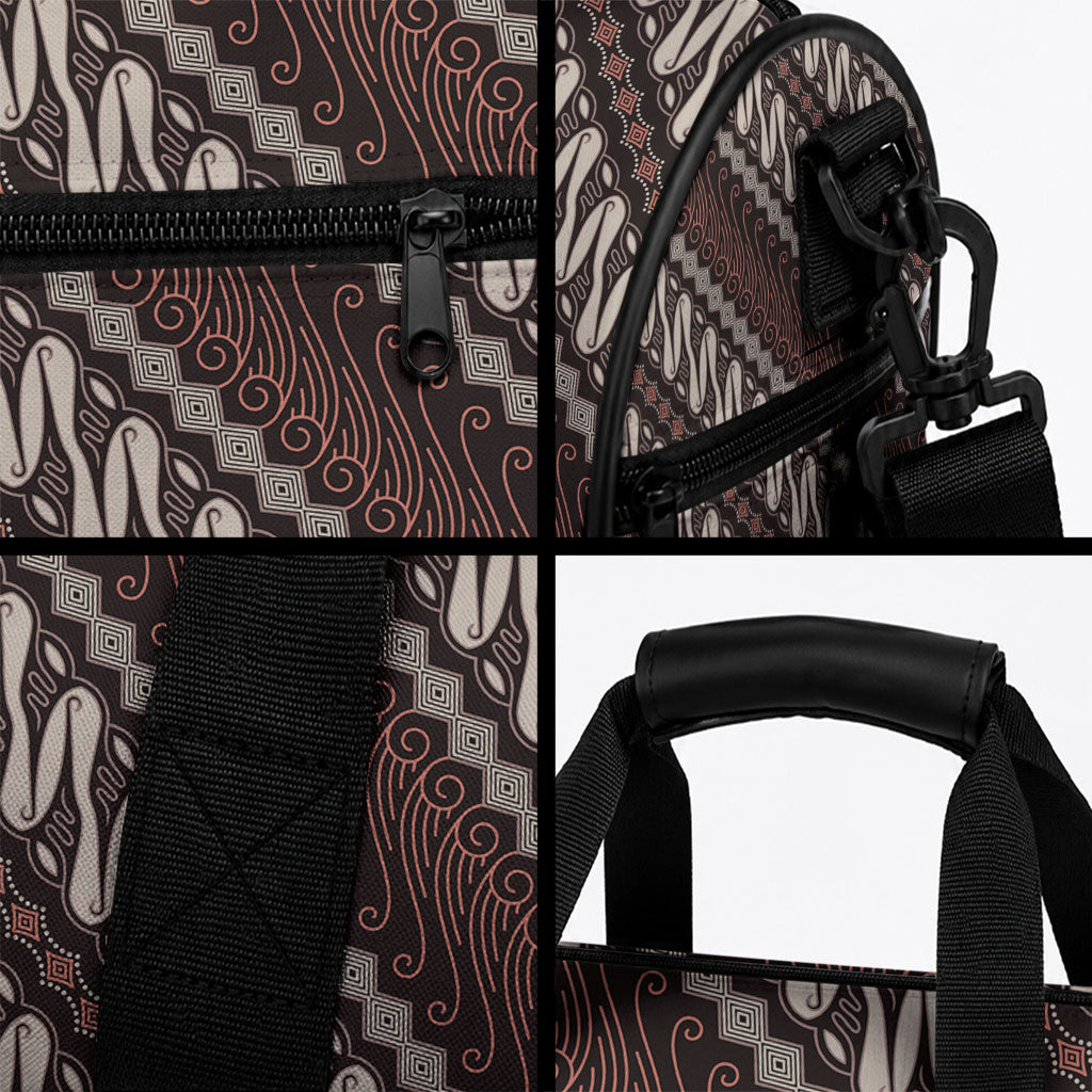 Yogyakarta Parang Batik Motifs Duffle Bag Indonesian Traditional Pattern LT01 - Polynesian Pride