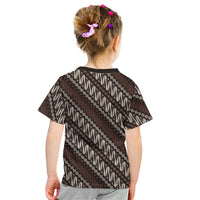 Yogyakarta Parang Batik Motifs Kid T Shirt Indonesian Traditional Pattern LT01 - Polynesian Pride