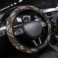 Yogyakarta Parang Batik Motifs Steering Wheel Cover Indonesian Traditional Pattern