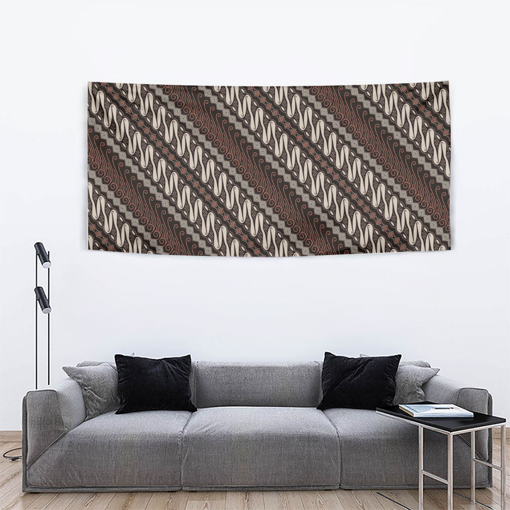 Yogyakarta Parang Batik Motifs Tapestry Indonesian Traditional Pattern