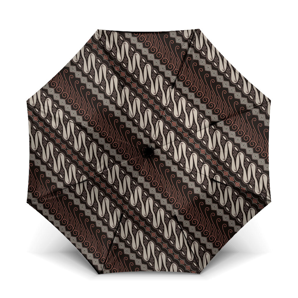 Yogyakarta Parang Batik Motifs Umbrella Indonesian Traditional Pattern