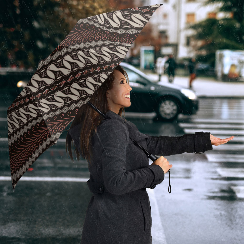Yogyakarta Parang Batik Motifs Umbrella Indonesian Traditional Pattern
