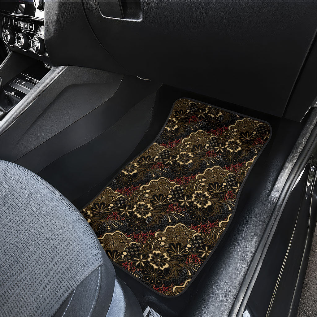 Batik Sekar Jagad Car Mats Indonesian Traditional Pattern