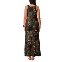 Batik Sekar Jagad Family Matching Tank Maxi Dress and Hawaiian Shirt Indonesian Traditional Pattern LT01 - Polynesian Pride