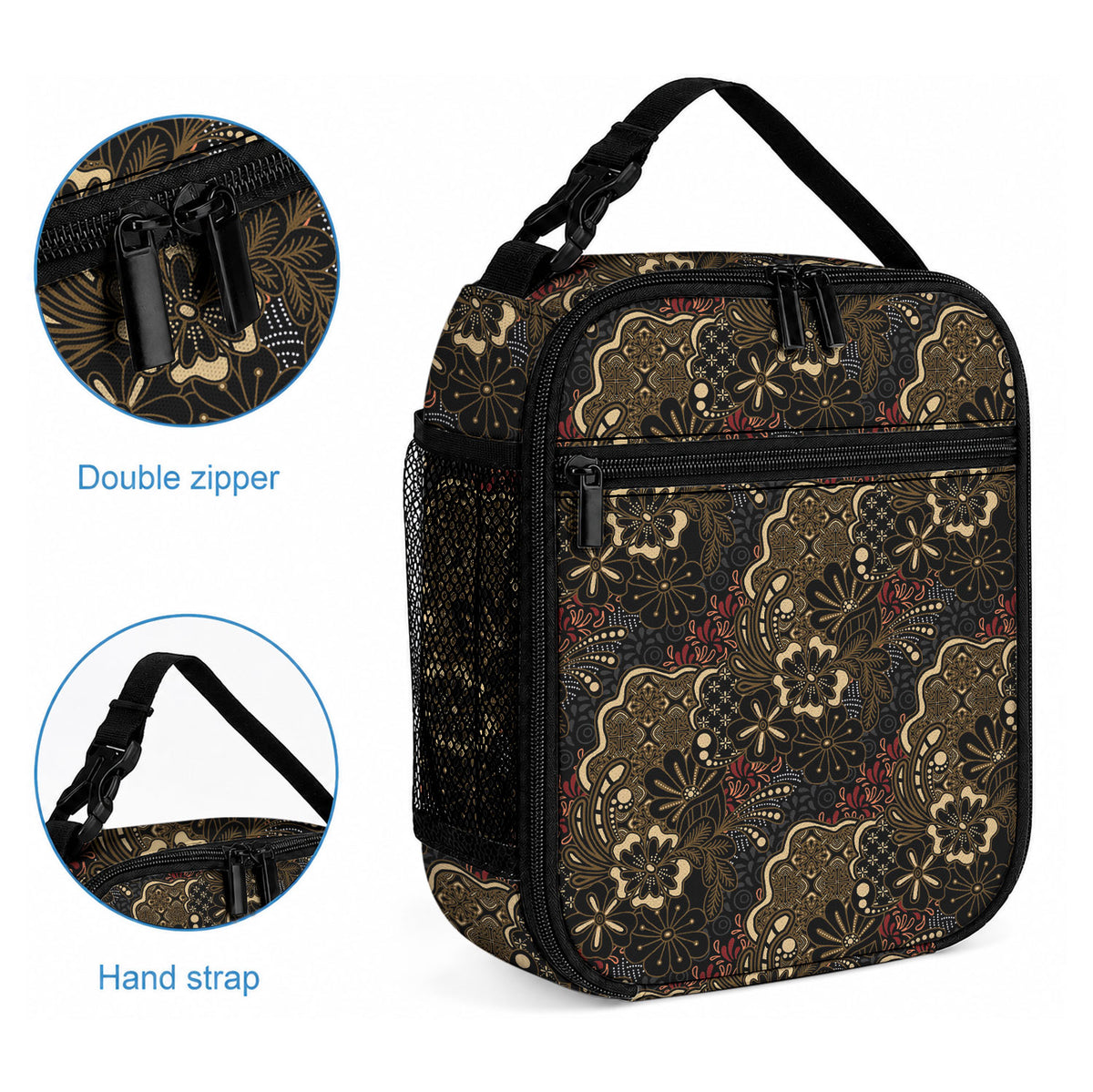 Batik Sekar Jagad Lunch Bag Indonesian Traditional Pattern
