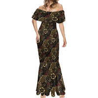 Batik Sekar Jagad Mermaid Dress Indonesian Traditional Pattern