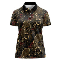 Batik Sekar Jagad Women Polo Shirt Indonesian Traditional Pattern