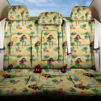 Hawaii Hula Girl Tropical Back Car Seat Cover Yellow Palaka