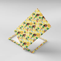 Hawaii Hula Girl Tropical Canvas Wall Art Yellow Palaka