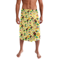 Hawaii Hula Girl Tropical Lavalava Yellow Palaka