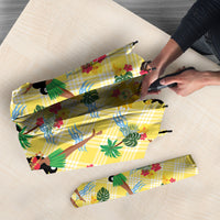 Hawaii Hula Girl Tropical Umbrella Yellow Palaka