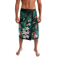 Hawaii Hummingbird Tropical Flowers Lavalava Dark Green