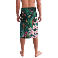 Hawaii Hummingbird Tropical Flowers Lavalava Dark Green