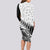 New Zealand Silver Fern Rugby Long Sleeve Bodycon Dress Aotearoa Maori Black Version LT01 - Polynesian Pride