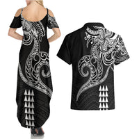 Hawaii Valentine Couples Matching Summer Maxi Dress and Hawaiian Shirt Kakau Polynesian Heart LT01 - Polynesian Pride