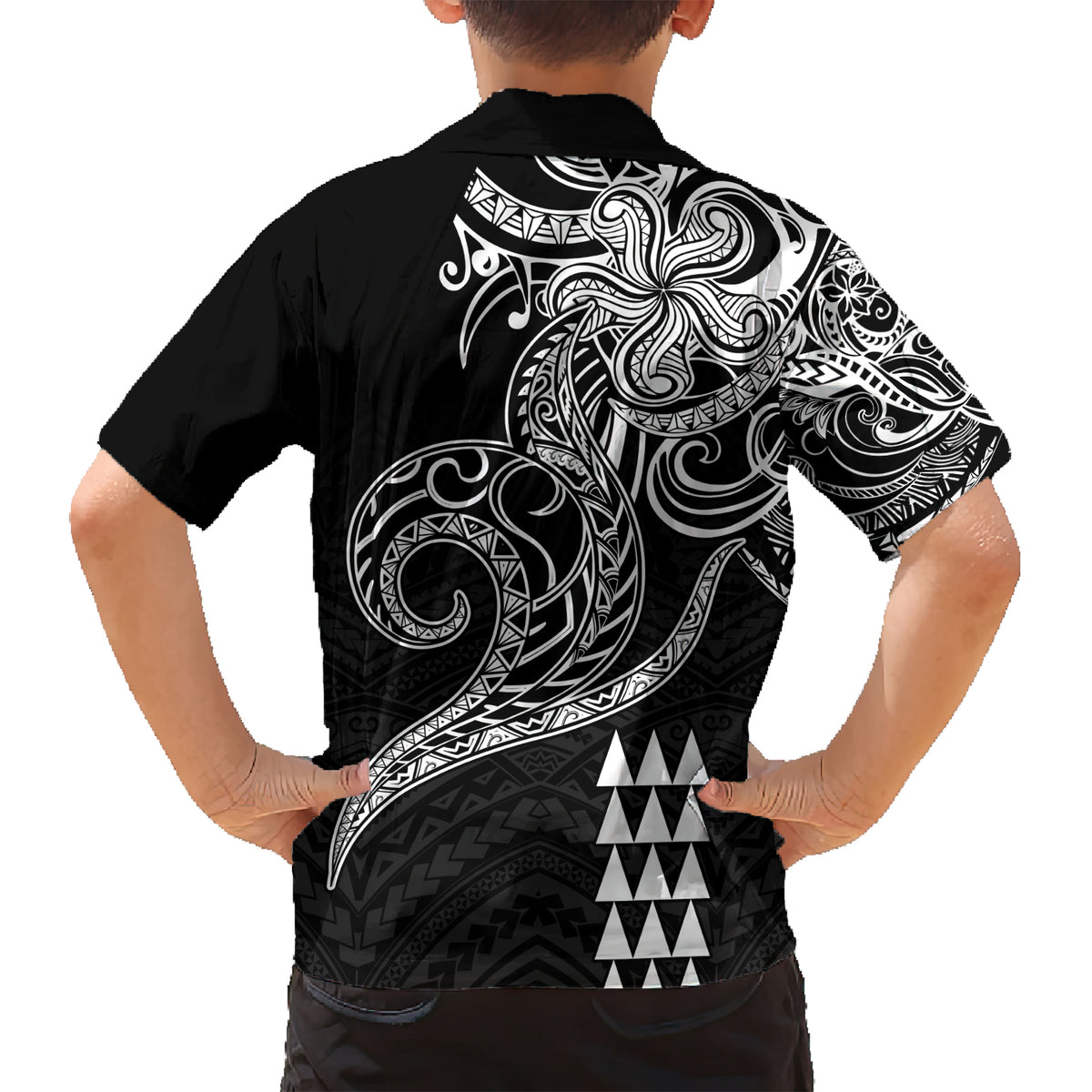 Hawaii Valentine Family Matching Short Sleeve Bodycon Dress and Hawaiian Shirt Kakau Polynesian Heart LT01 - Polynesian Pride