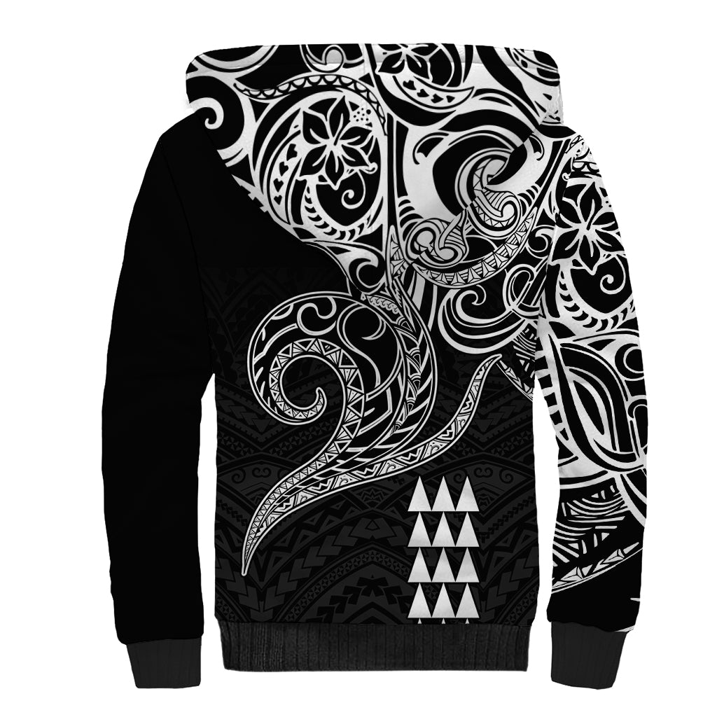 Hawaii Valentine Sherpa Hoodie Kakau Polynesian Heart LT01 - Polynesian Pride