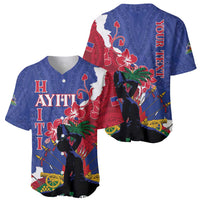 Personalised Haiti Le Marron Inconnu Baseball Jersey Dashiki Mix Polynesian Pattern LT01 - Polynesian Pride