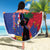 Haiti Le Marron Inconnu Beach Blanket Dashiki Mix Polynesian Pattern