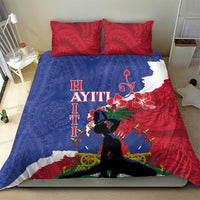 Haiti Le Marron Inconnu Bedding Set Dashiki Mix Polynesian Pattern