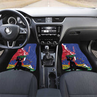 Haiti Le Marron Inconnu Car Mats Dashiki Mix Polynesian Pattern LT01 Set 2pcs - Front Blue - Polynesian Pride