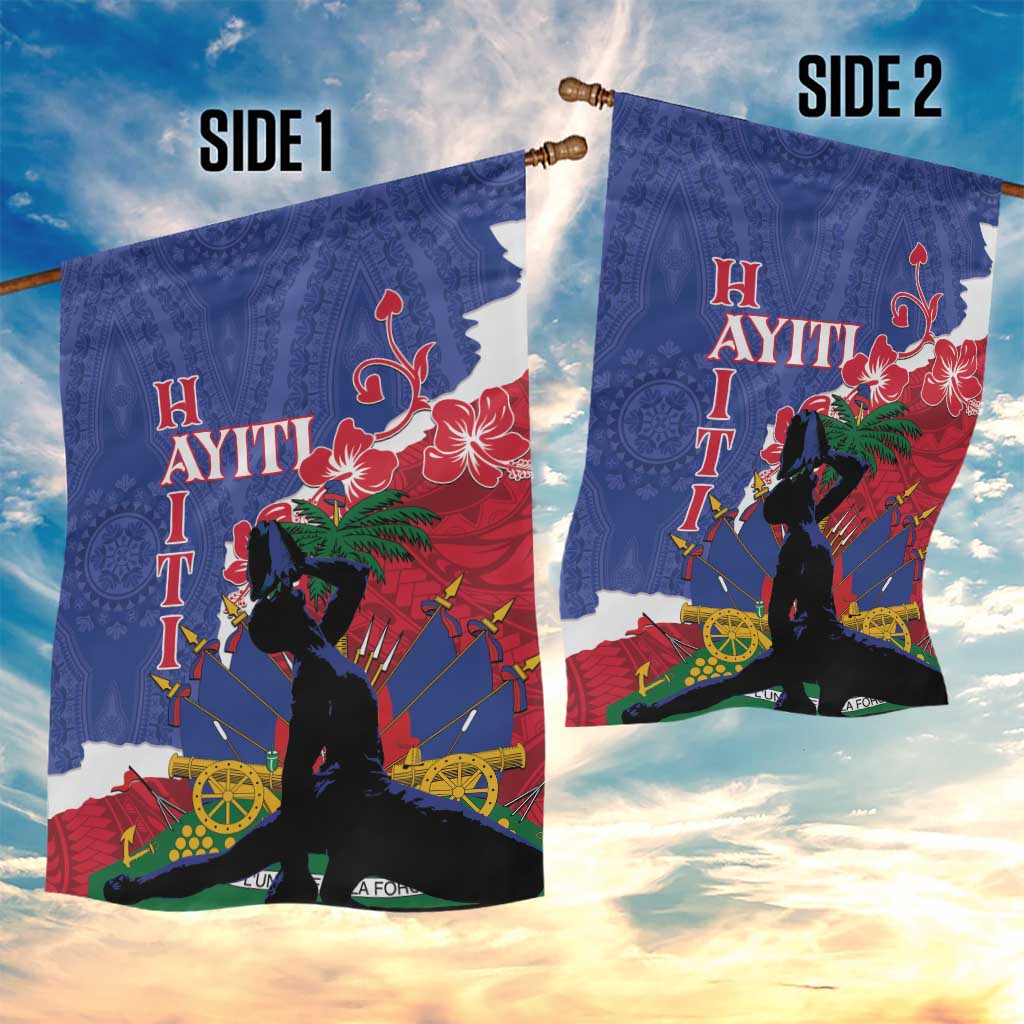 Haiti Le Marron Inconnu Garden Flag Dashiki Mix Polynesian Pattern LT01 - Polynesian Pride