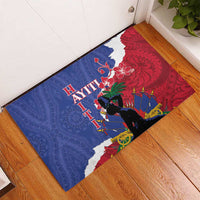 Haiti Le Marron Inconnu Rubber Doormat Dashiki Mix Polynesian Pattern LT01 - Polynesian Pride