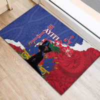 Haiti Le Marron Inconnu Rubber Doormat Dashiki Mix Polynesian Pattern LT01 - Polynesian Pride