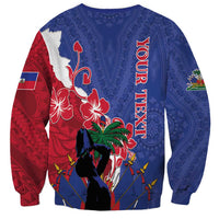Personalised Haiti Le Marron Inconnu Sweatshirt Dashiki Mix Polynesian Pattern LT01 - Polynesian Pride