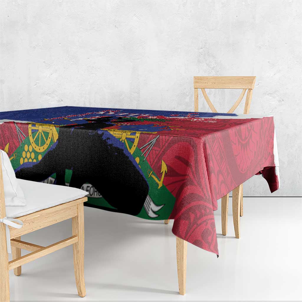 Haiti Le Marron Inconnu Tablecloth Dashiki Mix Polynesian Pattern LT01 - Polynesian Pride