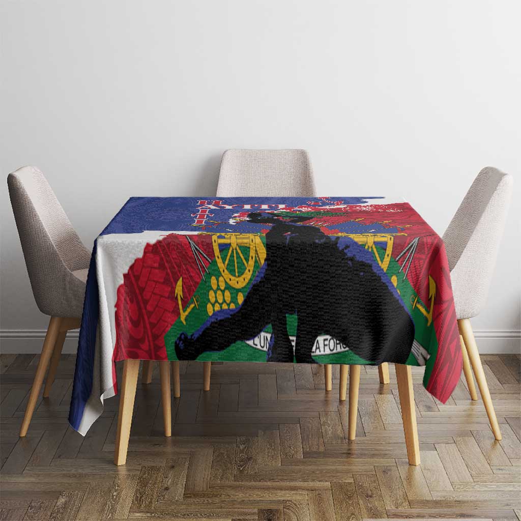 Haiti Le Marron Inconnu Tablecloth Dashiki Mix Polynesian Pattern LT01 - Polynesian Pride