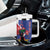 Personalised Haiti Le Marron Inconnu Tumbler With Handle Dashiki Mix Polynesian Pattern