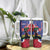 Personalised Haiti Le Marron Inconnu Tumbler With Handle Dashiki Mix Polynesian Pattern