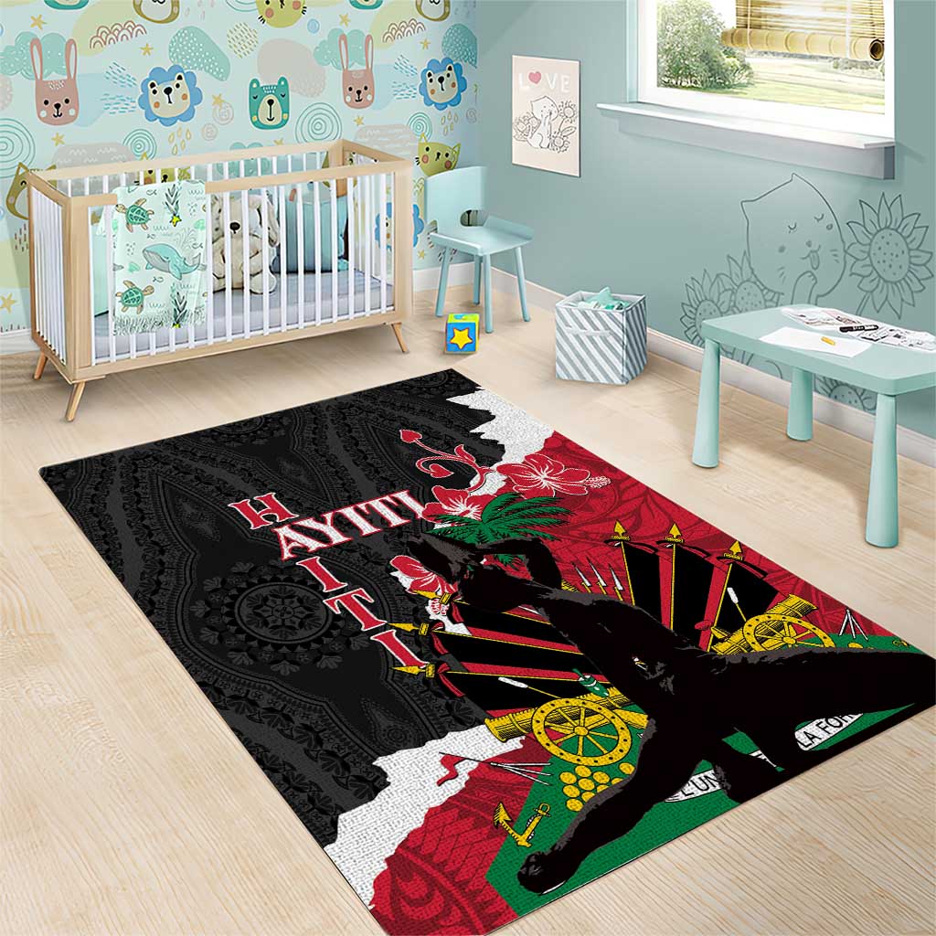 Ayiti Neg Marron Area Rug Dashiki Mix Polynesian Pattern