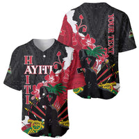 Personalised Ayiti Neg Marron Baseball Jersey Dashiki Mix Polynesian Pattern LT01 - Polynesian Pride