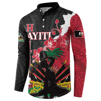 Personalised Ayiti Neg Marron Button Sweatshirt Dashiki Mix Polynesian Pattern