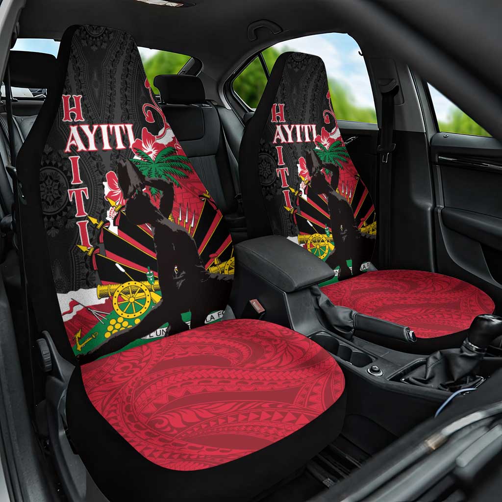 Ayiti Neg Marron Car Seat Cover Dashiki Mix Polynesian Pattern