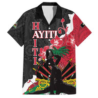 Personalised Ayiti Neg Marron Family Matching Short Sleeve Bodycon Dress and Hawaiian Shirt Dashiki Mix Polynesian Pattern LT01 Dad's Shirt - Short Sleeve Black - Polynesian Pride