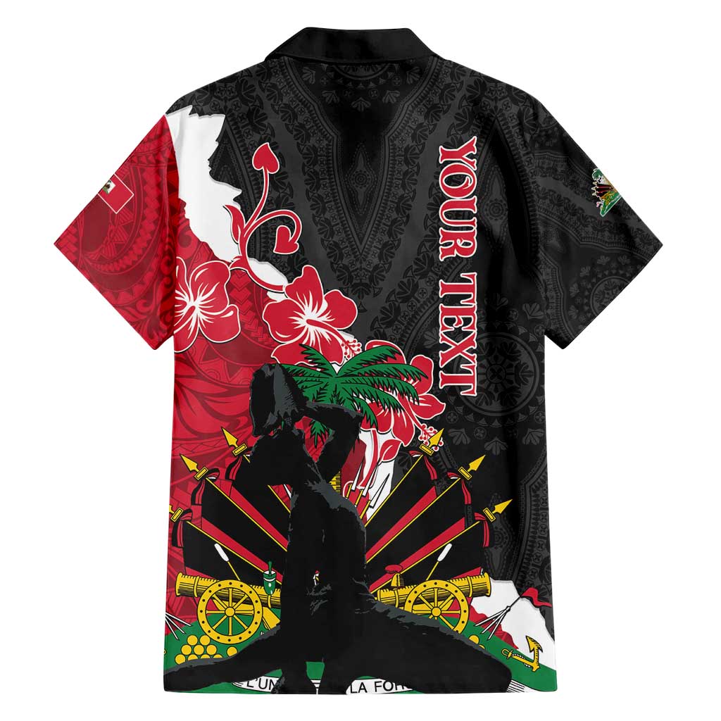 Personalised Ayiti Neg Marron Family Matching Short Sleeve Bodycon Dress and Hawaiian Shirt Dashiki Mix Polynesian Pattern LT01 - Polynesian Pride