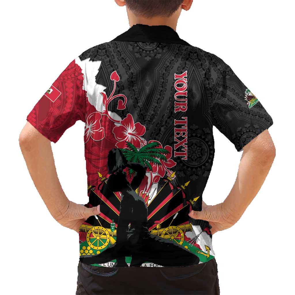 Personalised Ayiti Neg Marron Family Matching Tank Maxi Dress and Hawaiian Shirt Dashiki Mix Polynesian Pattern LT01 - Polynesian Pride