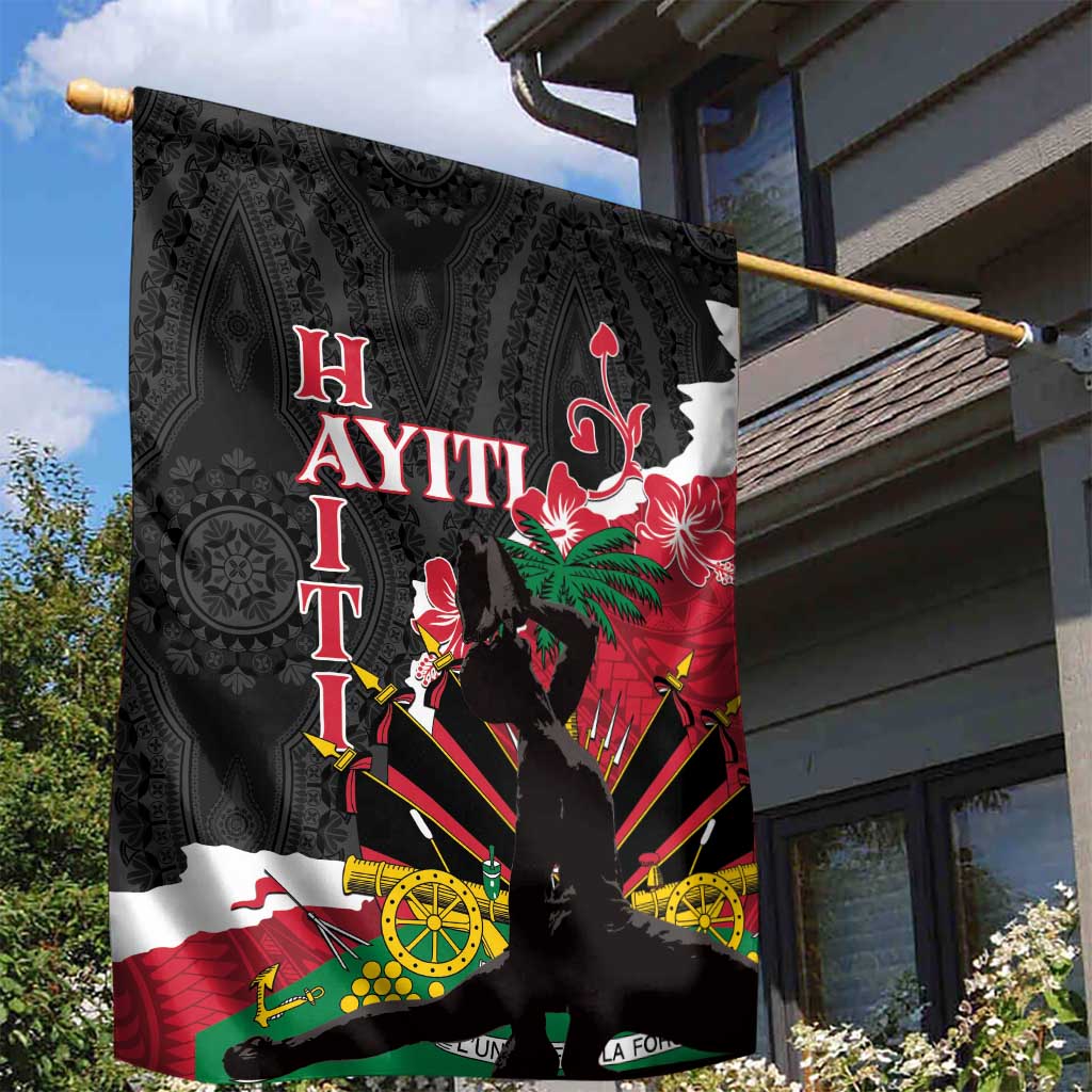 Ayiti Neg Marron Garden Flag Dashiki Mix Polynesian Pattern LT01 - Polynesian Pride