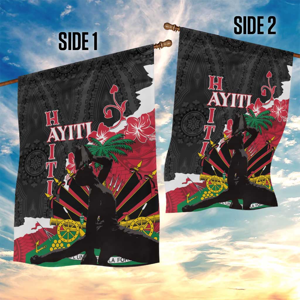 Ayiti Neg Marron Garden Flag Dashiki Mix Polynesian Pattern LT01 - Polynesian Pride