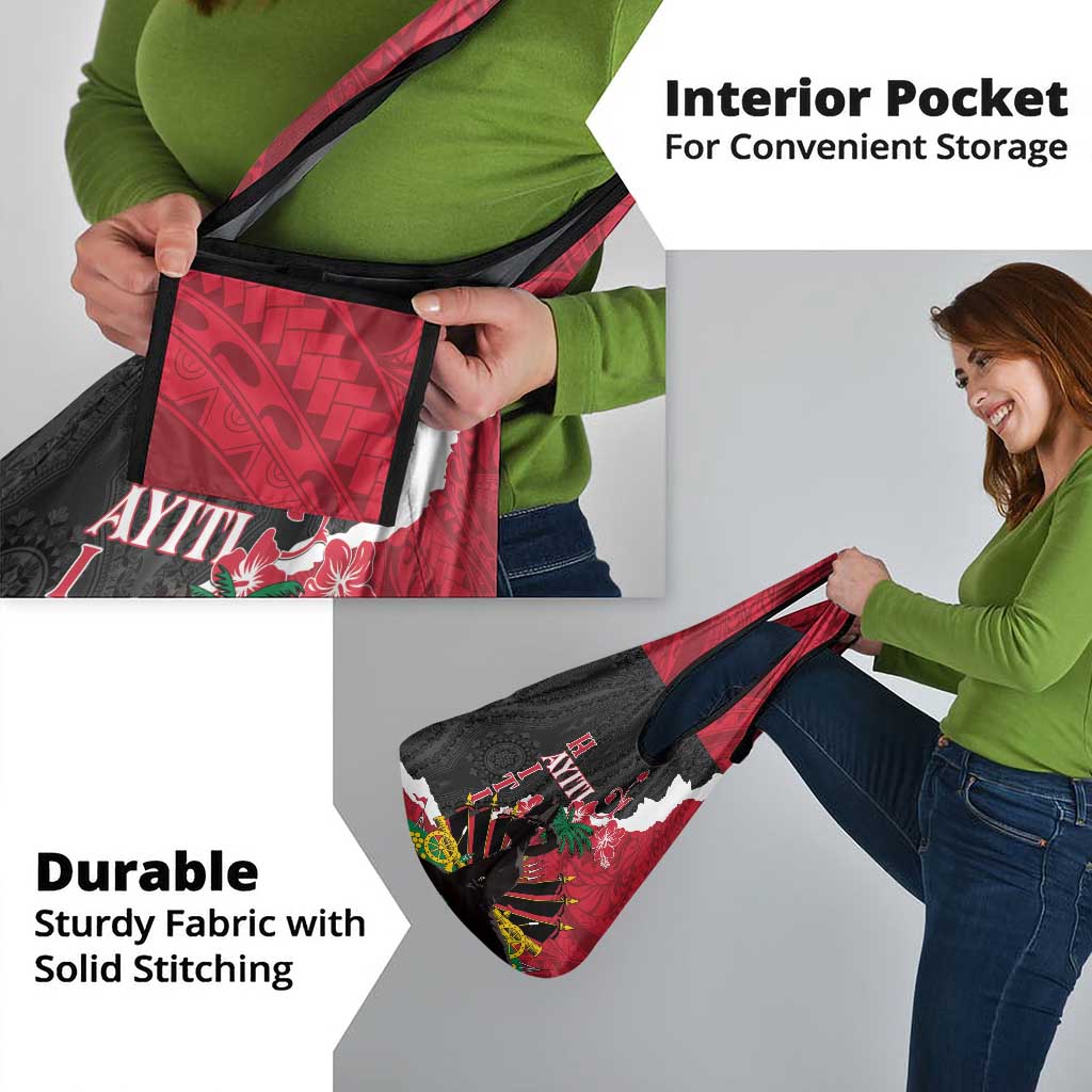 Ayiti Neg Marron Grocery Bag Dashiki Mix Polynesian Pattern