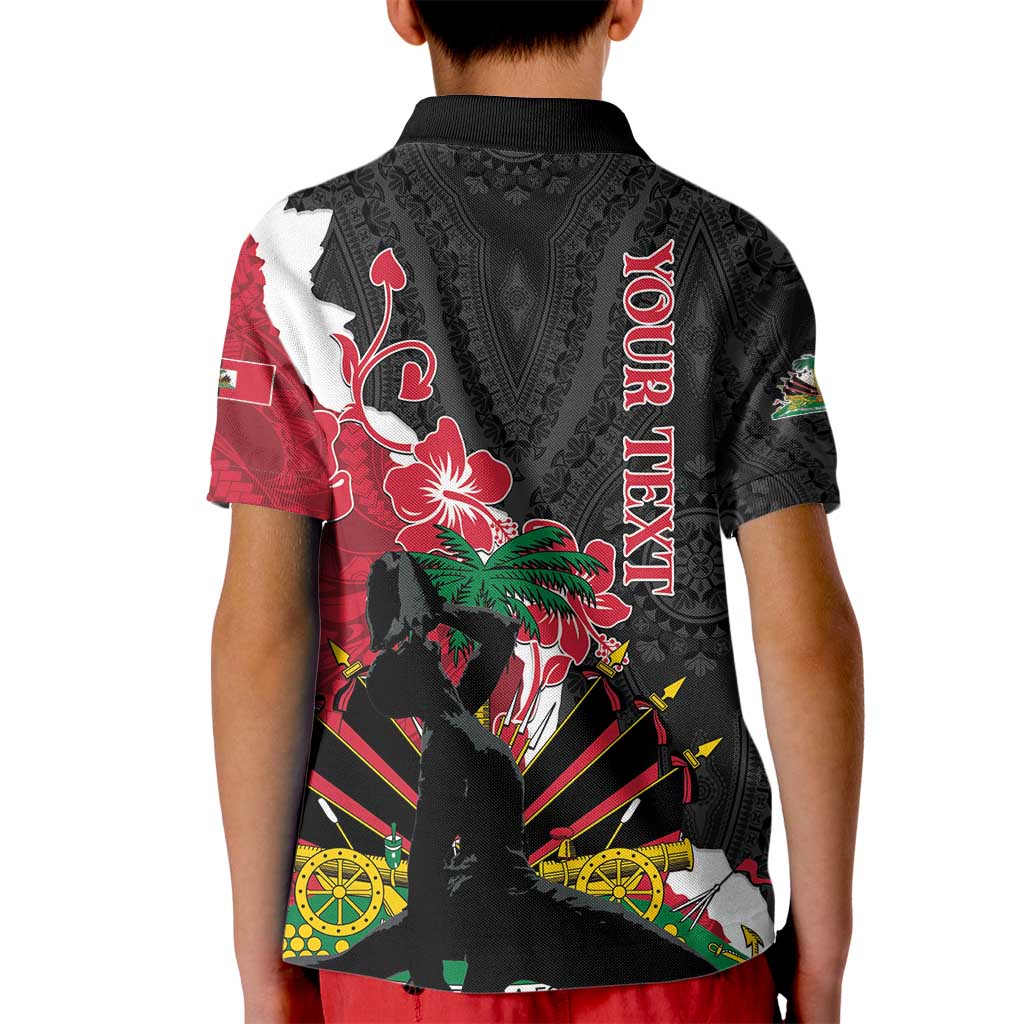 Personalised Ayiti Neg Marron Kid Polo Shirt Dashiki Mix Polynesian Pattern LT01 - Polynesian Pride