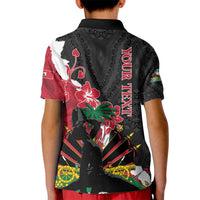 Personalised Ayiti Neg Marron Kid Polo Shirt Dashiki Mix Polynesian Pattern LT01 - Polynesian Pride