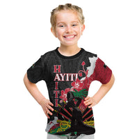 Personalised Ayiti Neg Marron Kid T Shirt Dashiki Mix Polynesian Pattern LT01 Black - Polynesian Pride
